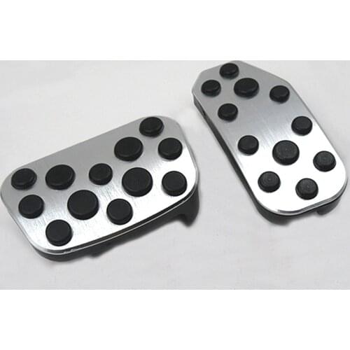 Made of Aluminum alloy Car Brake Accelerator Pedal Foot Rest Pedals Covers For Toyota Alphard 2015 2016 2017 2018
