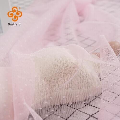 Lace Mesh Dot Jacquard Fabric Tulle Fabric For Dress And Mosquito Net Patchwork Needlework Diy Material TJ0308