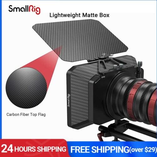 SmallRig Lightweight Clamp-On Matte Box with Carbon Fiber Top Flag 2660