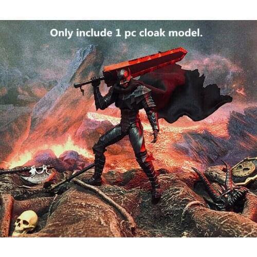 1/12th Handmade Cloak Model with Iron Wire Inside for 6" Action Doll Toys