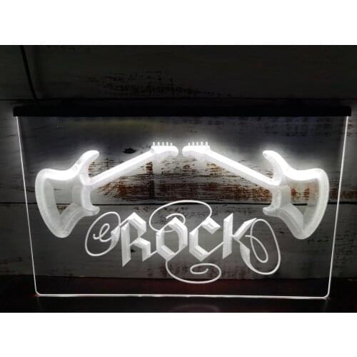 I047 Guitar Rock N Roll Led Neon Light Sign