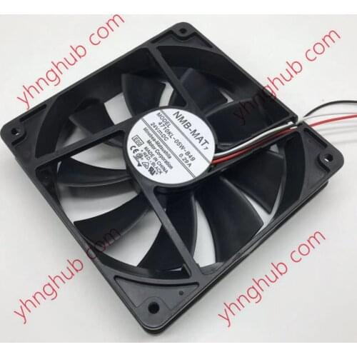 NMB-MAT 4710KL-05W-B49 E00 B00 Server Cooling Fan DC 24V 0.29A 120x120x25mm 3-wire