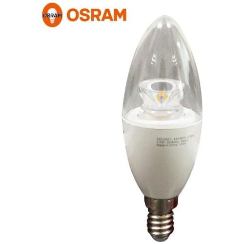OS LED 3.3W 220-240V E14 candle clear lamp 2700K warm white 220V 230V 240V 50/60Hz 32mA 250LM light equal 25W general bulb