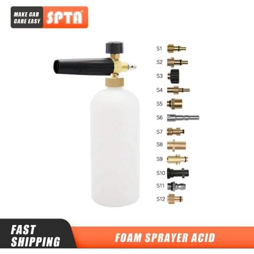 SPTA High Pressure Snow Foam Lance for Karcher Professional Car Washer Spray Gun Snow Foam Cannon Car Cleaning Spray Gun