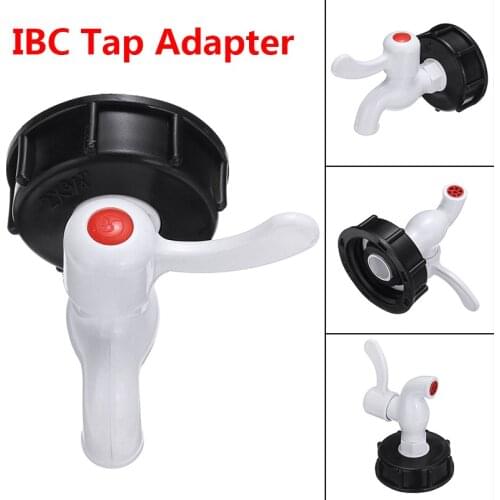 Plastic 2'' S60x6 Thread IBC Tank Adapter Tap Connector Replacement Valve Water Tank Tap Adapter