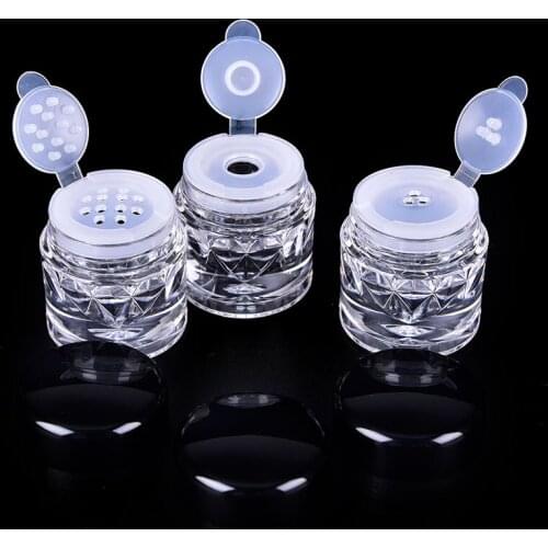 Clear Empry Cosmetic Sifter Loose Powder Jars 1PCS Container Screw Lid DIY Bottle For Makeup Tools 3 Styles