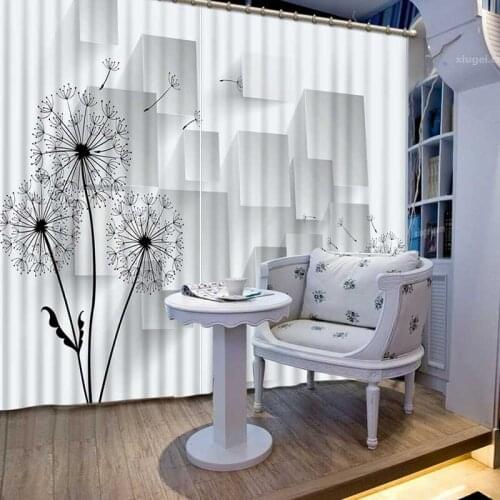 Luxury 3D Blackout Curtains Modern Lifelike Scenery 3D Window Curtains Bedroom Living Room Drapes Cortinas De Sala CL-101