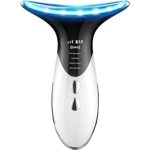 Get rid of the neck pull the neck tighten the neck color light vibration into the massage machine home face beauty machine