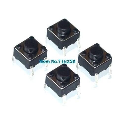 100pcs Tactile Push Button Switch 6x6x5mm