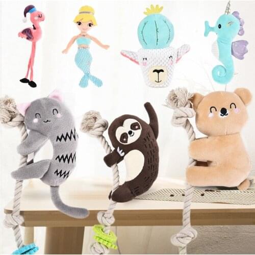 Corduroy Dog Toys for Small Large Dogs Animal Shape Plush Pet Puppy Squeaky Chew Bite Resistant Toy Pets Accessories Supplies