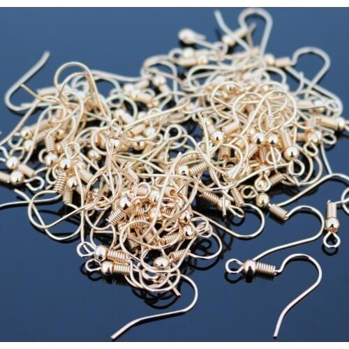 100pcs/lot Earwire Clasps Hooks Fittings Jewelry Accessories back DIY Earing Extended Wholesale Making Findings & Components