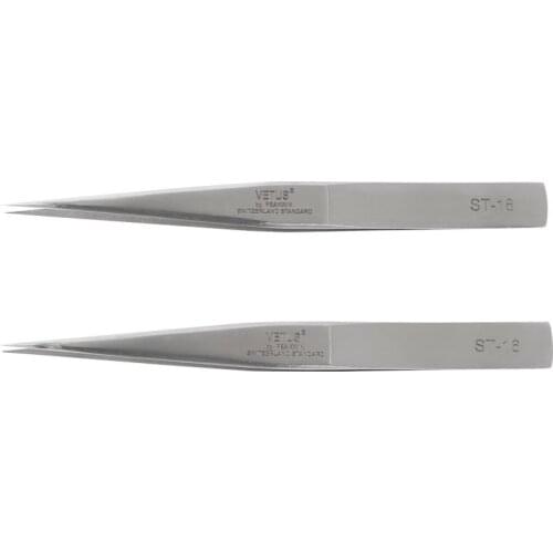 10pcs/Lot Vetus Eyelash Tweezers for 3D/6D Volume Eyelash Blooming Tweezers ST Series