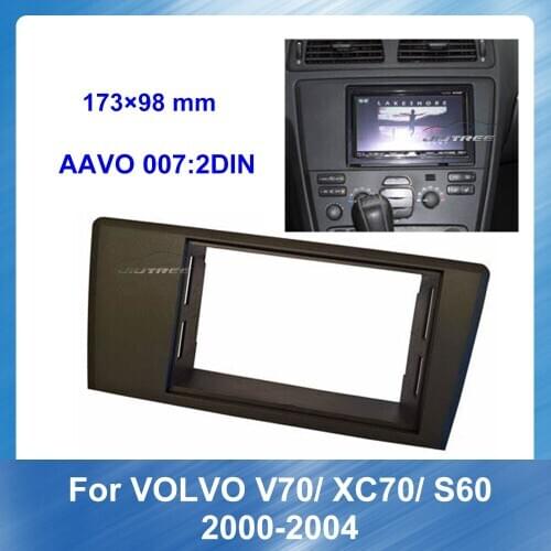 2 Din Car Radio Fascia For Volvo XC70 V70 S60 2000-2004 Car Stereo CD Fascia Panel Plate Trim Frame Dash board Panel Audio Frame