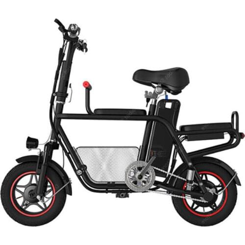 35KM/H 400W 48V Electric Bicycle 2 Wheel Electric Bicycles 12 Inch White Black Electric Scooter For Kids/Adult Removable Battery