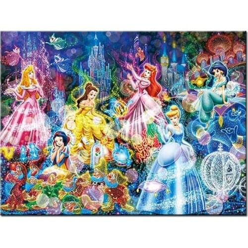 Diamond Painting Full 5D Cartoon Cross Stitch Diamond Embroidery Sale Beautiful Princesses Handicraft Art Home Decoration A961