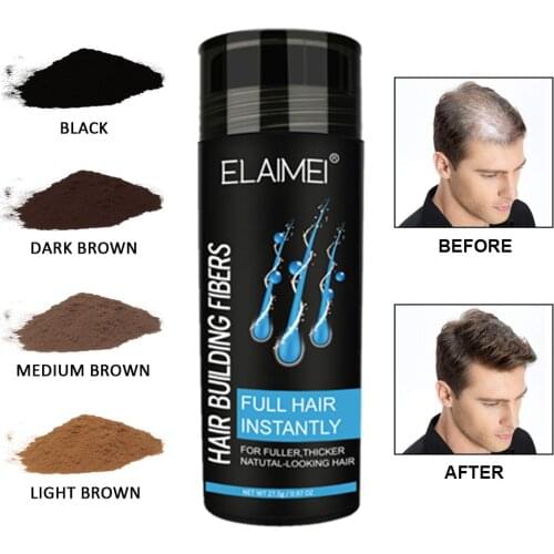 Authentic Hair Fibers Spray 27.5g Colorful Powder Hair Loss Building Hairline Optimizer Dense Hair Growth Black Brown