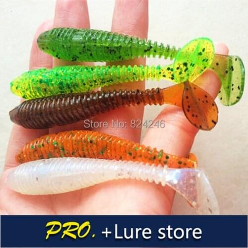 Free shipping 20pcs Japan soft fishy smelling salts T tail with salt inside, Japan soft artifical fish lure tackle swim bait