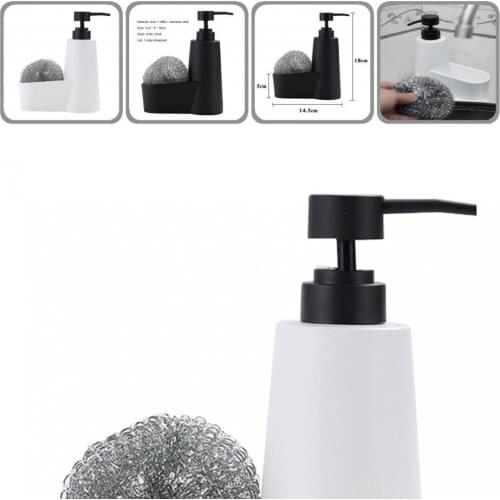 Stable Useful Sink Dishwashing Liquid Dispenser Resin Bathroom Soap Dispenser Leak Proof for Hotel