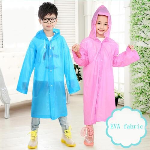 Children cute Raincoat Waterproof Rainwear Girls Boy Rain Coat Poncho impermeable Hooded Rain Coats childrens Rain Gear