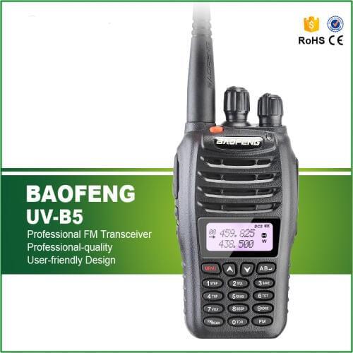 Baofeng UV-B5 Two way radio Dual Band VHF 136-174MHz &UHF 400-480MHz 5W 99CH Portable Radio FM Transmitter Baofeng UV B5 Radio