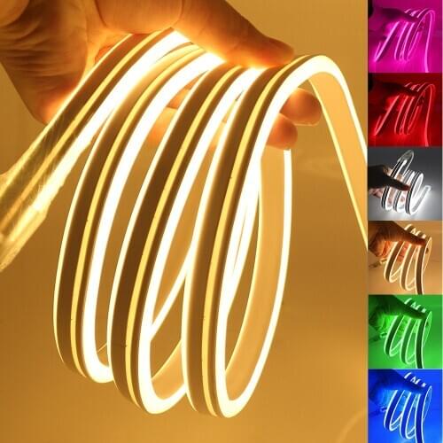 EU 220V SMD 2835 Neon Strip Light Waterproof 120led/m Flexible LED Neon Sign Lights Fairy Lighting Outdoor Decoration