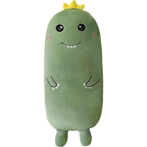 Hot Huggable Dinosaur Husky Cat pillow plush toys cute Shiba Inu doll girls bed holding a sleeping doll long pillow cushion doll