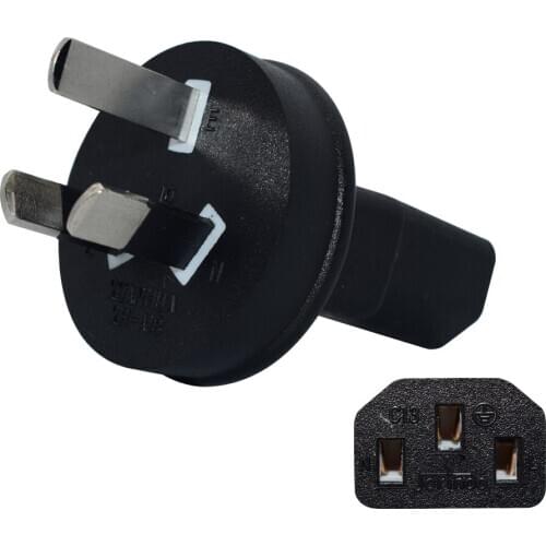 JORINDO AU TO C13,Australia 3 Pole Male IEC 320 C13 Female Ac Power Adapter, Saa To C13 Australia, New Zealand, China Plug
