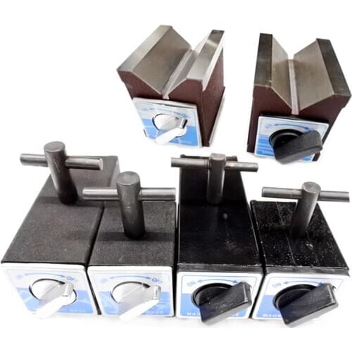 6T 8T 10T 12T V 7K type Magnetic Base Dial Indicator Stand Base Magnet Seat Table Wire Cutting With Switch Magnetic Table Base