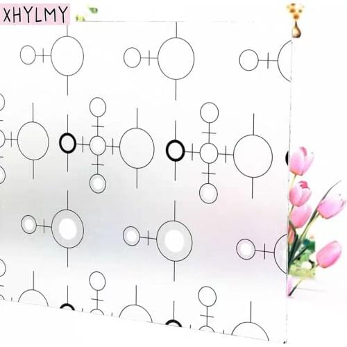 Matte Glass Film Stained Window Sticker Opaque Vinyl Self Adhesive Film Bedroom Living room Bathroom Privacy UV Decorative Film