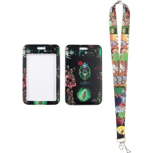 MD438 DMLSKY Cartoon Necklack Lanyard Key Gym Strap Multifunction Phone Decoration With Card Holder Cover