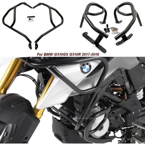 Motorbike Upper Lower Engine Tank Guard Crash Bar Bumpers Stunt Cage Decor Block Protection For BMW G310GS G310R G310 2017 2018