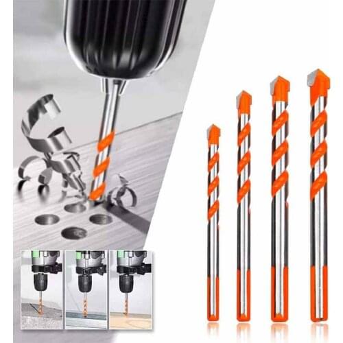 5Pcs 6-10mm Hard Alloy Triangle Drill Bits Set, Professional Masonry Bit Tile Drill Bits Set Concrete Drill Bit,Tool parts