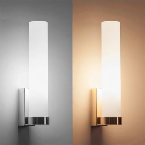 Nordic Anti-fog Glass Wall Lamps Bedroom Bedside Lamp Post Modern Living Room Lamp Candle Wall Lights Bathroom Mirror Front Lamp