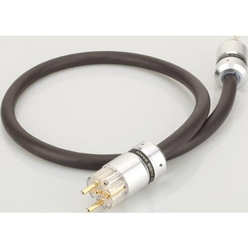 New Hi-End EU Schuko power plug Viborg VP1606 OFC RISR 6MM square AC Power cords Cable Audio Grade 16MM