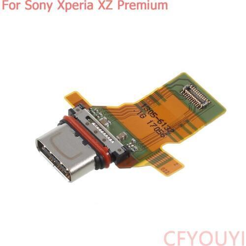 Original USB Charger Charging Port Dock Connector Flex Cable Replace Part For Sony Xperia XZ Premium XZP
