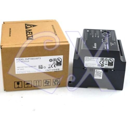 Freeshipping Original Delta PLC controller DVP16EC00R3 PLC EC3 series 100-240VAC 8DI 8DO relay output in box