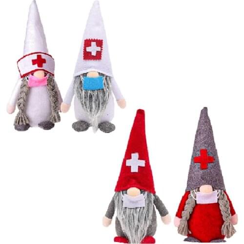 Santa Gnome Plush Decorations Stuffed Elves Dwarf Ornaments for Christmas Valentine Halloween Decorations Presents