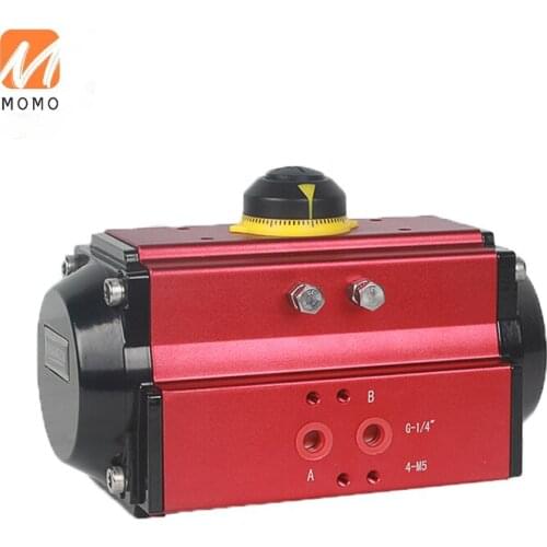 Ball valve butterfly valve double acting pneumatic actuator