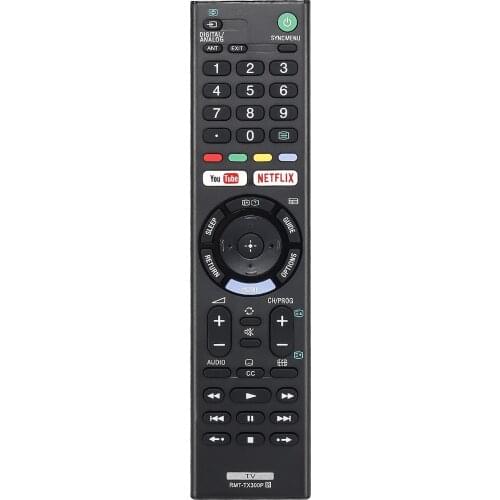 Remote Control RMT-TX300P For Sony 4K HDR HD TV RMT-TX300B RMT-TX300U KD-55X7000E With YOUTUBE NETFLIX