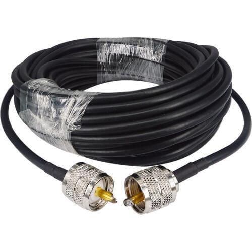 RF Coaxial Cable UHF Male to Male Connector UHF PL259 Male to UHF Male PL259 RG58 Pigtail Cable 50CM 2M 5M 10M