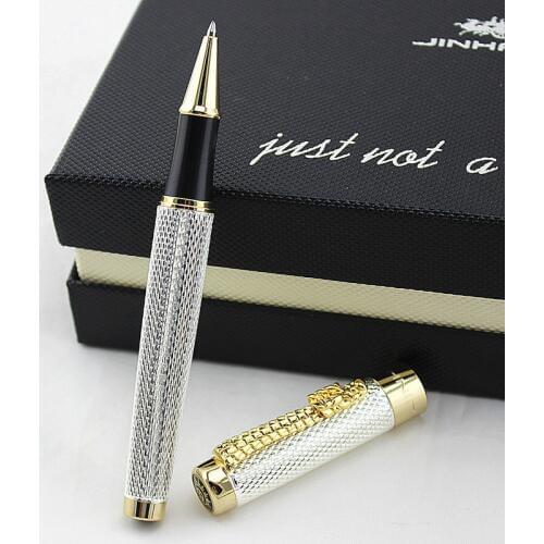 Luxury Gift Pen Set Jinhao 1200 High Quality Dragon Rollerball Pen Metal Ballpoint Pens for Christmas Gift