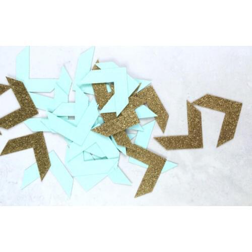 Chevron Confetti | Arrow Confetti | Baby Shower Decorations | Wedding Decorations Table decor scrapbook favors