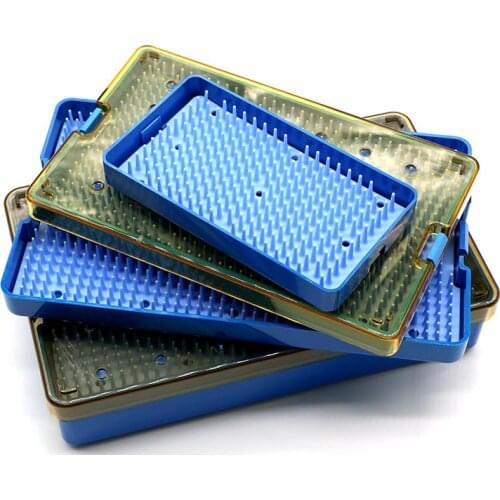Silicone sterilization tray case opthalmic surgical instrument dental instrument Disinfection box