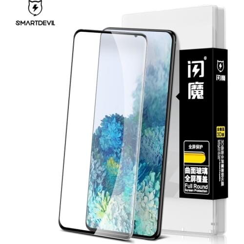 SmartDevl Screen Protector Glass for Samsung Galaxy S10 Plus S20 Ultra S9 Plus Tempered Glass for Samsung Note10 Full Cover