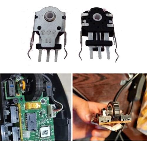 2Pcs TTC 11mm White Core Mouse Encoder Mouse Wheel Decoder 24 Million Lifetime