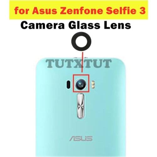2pcs for Asus Zenfone Selfie 3 Back Camera Glass Lens Main Rear Camera Lens with Glue Repair Spare Parts