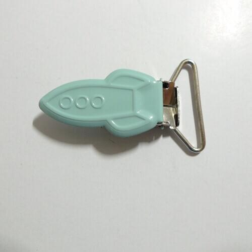 25pcs 1'' 25mm #34 TURQUOISE Enamel Rockets Suspender Clips