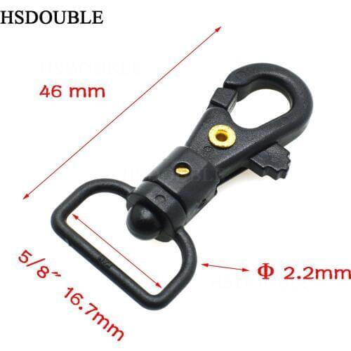 5pcs/lot 5/8" Webbing Plastic Swivel Snap Hooks for Backpack Straps Keychain Accessories