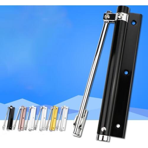 Automatic Spring Latch Hinge For Home Office Fire Rated Door Adjustable Door Closer Stainless Steel Furniture Hardware