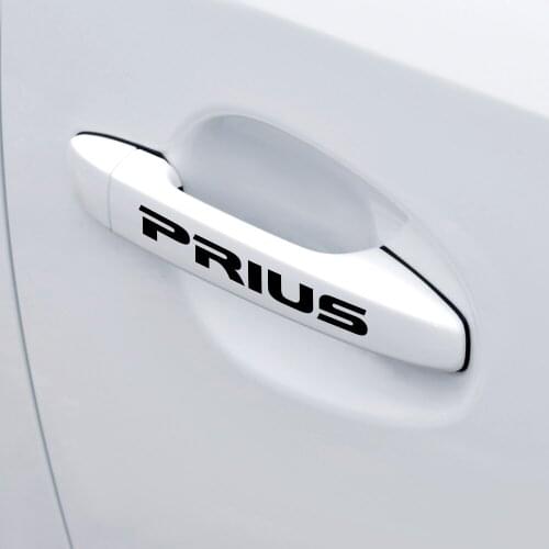Car Styling 4PCS For TOYOTA C-HR RAV4 Yaris Camry Land Cruiser Car Wiper Door Handle rearview mirror Decals Decoration Stickers